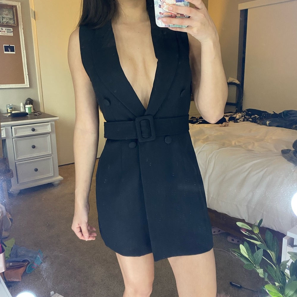 Black blazer dress